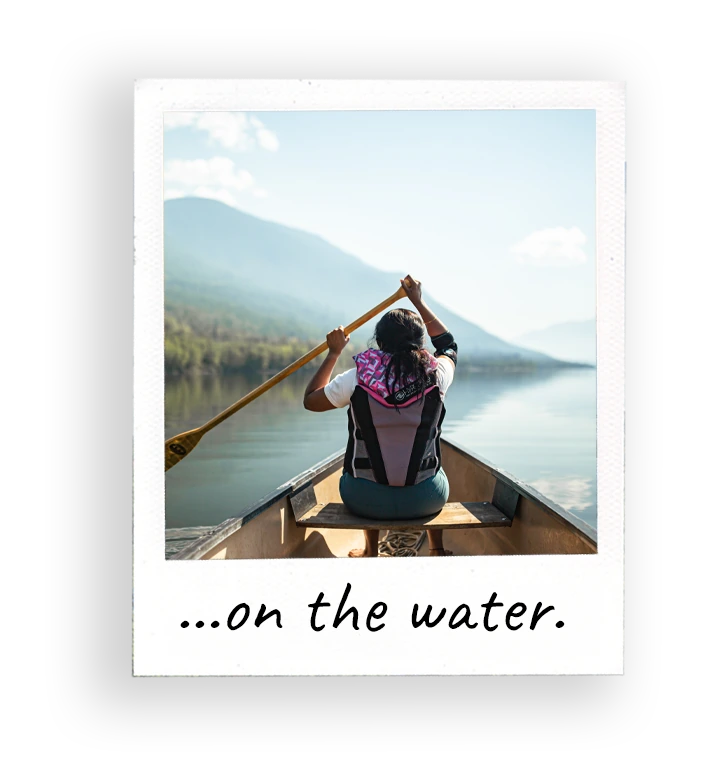 …on the water.